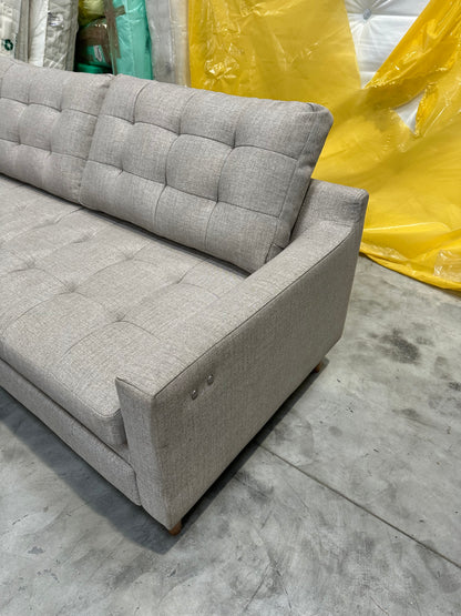 John Lewis Draper II Large 3 Seater Motion Sofa, Light Leg, Aquaclean Aston Natural