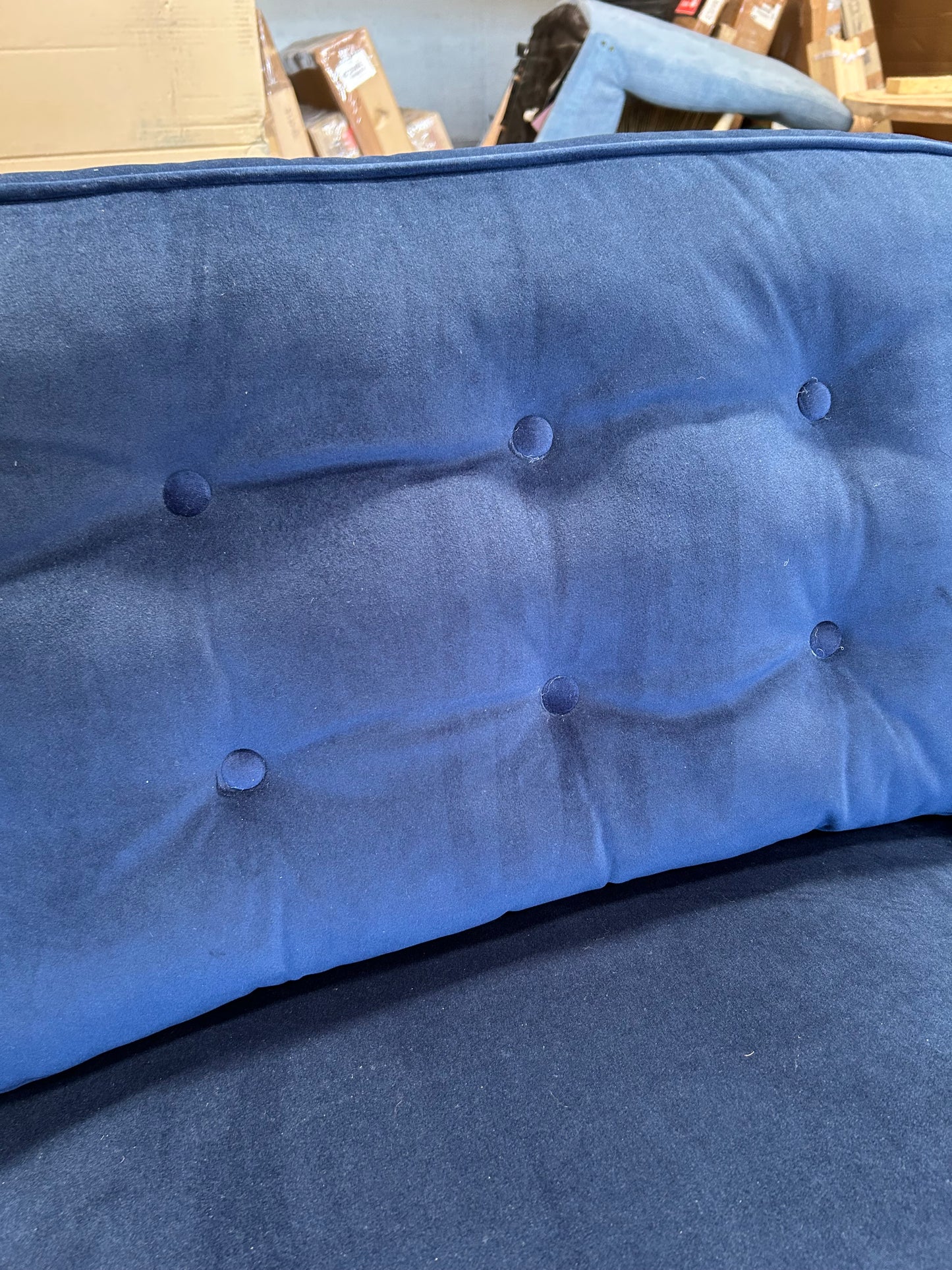 John Lewis Swoon Munich medium 2 Seater Sofa, Dark Leg, Ink Velvet