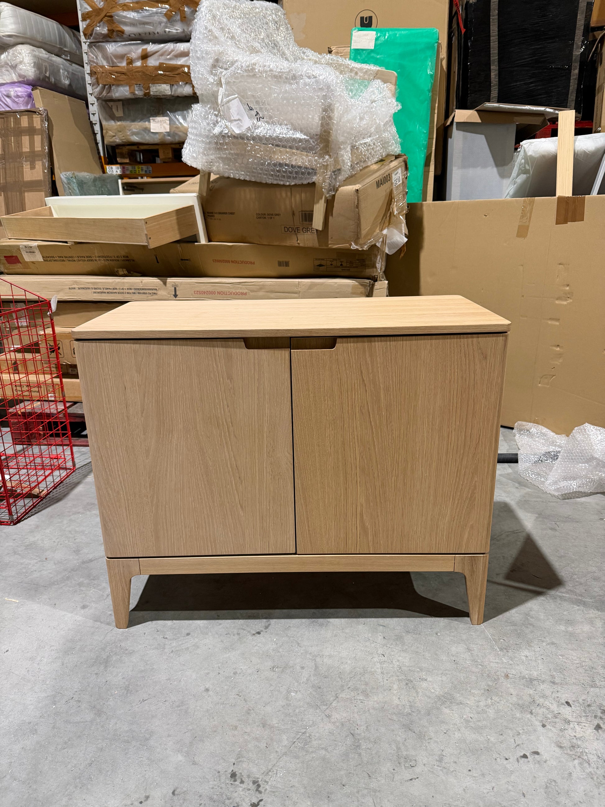 John Lewis Mira II 1 Drawer Small Sideboard, Oak