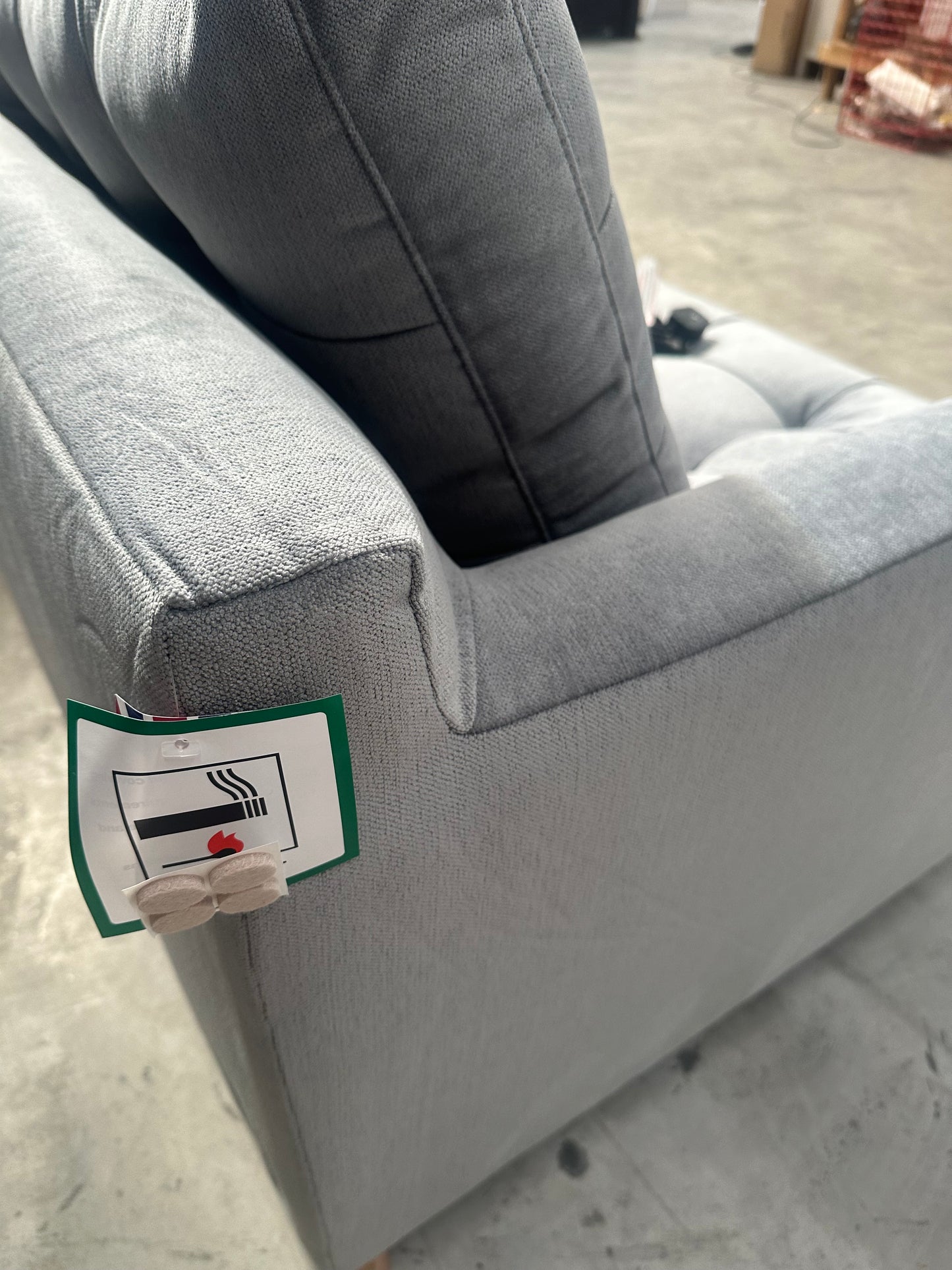 John Lewis Draper II Large Motion Sofa Easy Clean Ocean Blue