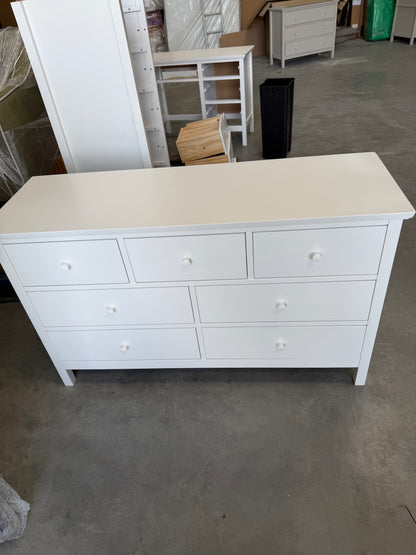 John Lewis Chest of Drawer 7 Drawer Chest White  White Wilton