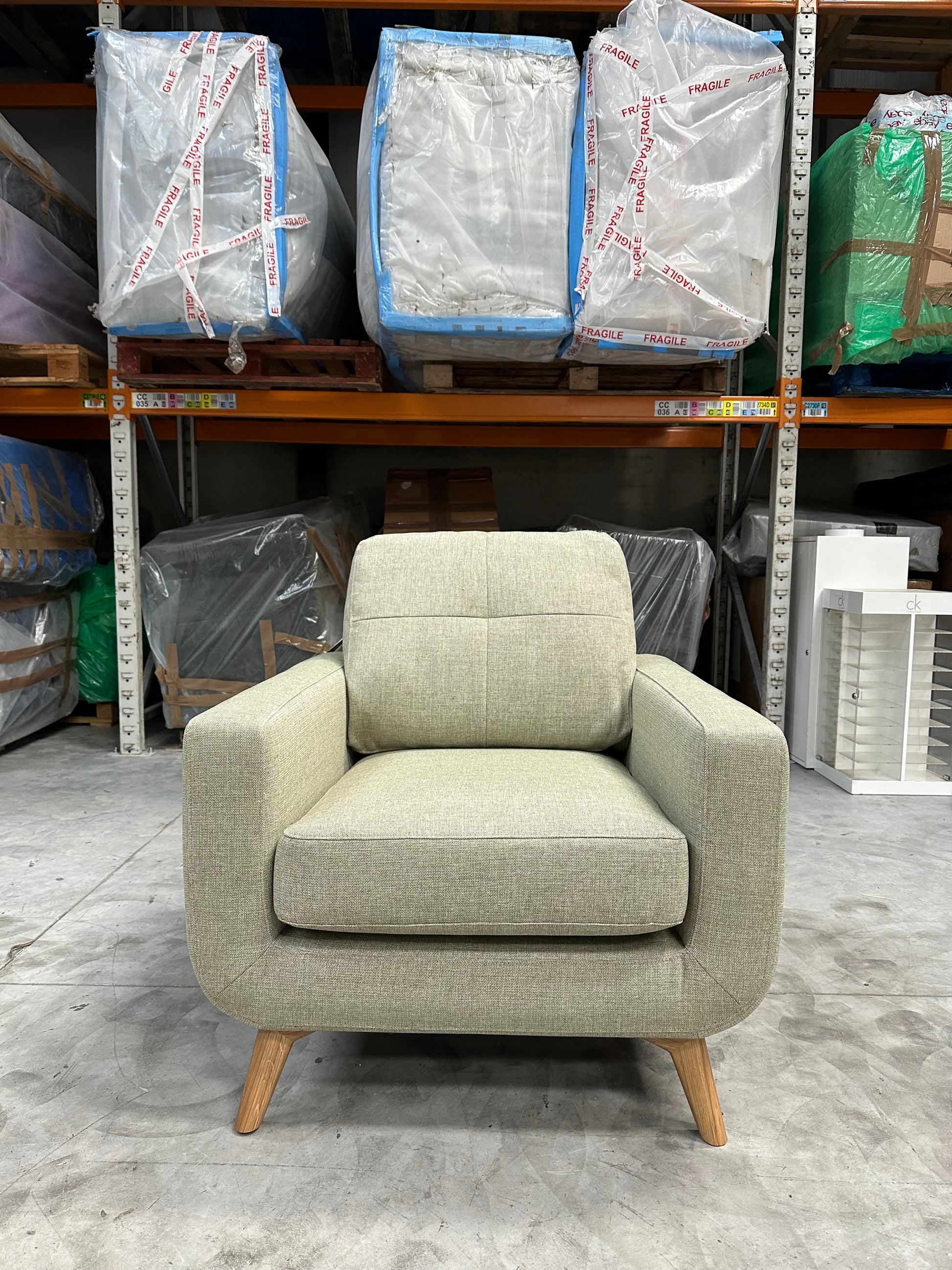 John Lewis Barbican Armchair Aquaclean Aston Green