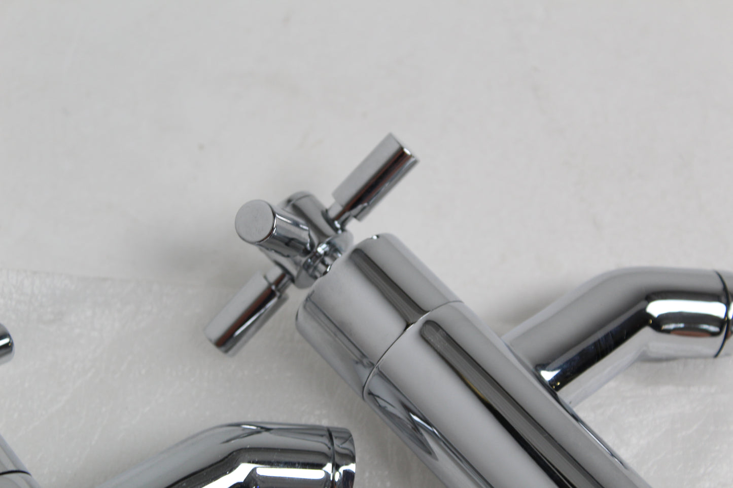 Hudson Reed Kristal Cross Head Basin Taps (pair).