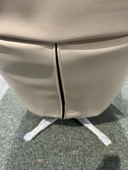 EASE REC CHAIR STONE LEATHER