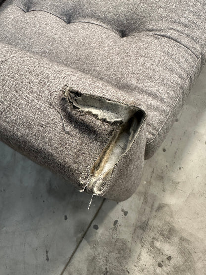 John Lewis Draper II Large 3 Seater Sofa Brushed Tweed Grey