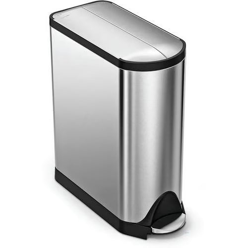 Simplehuman Butterfly Pedal Bin - Brushed Steel 40L
