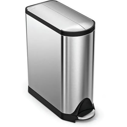 Simplehuman Butterfly Pedal Bin - Brushed Steel 40L