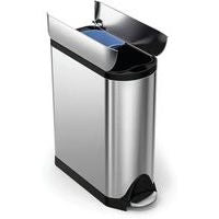 Simplehuman Butterfly Pedal Bin  Brushed Steel 40L