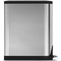 Simplehuman Butterfly Pedal Bin - Brushed Steel 40L