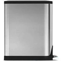 Simplehuman Butterfly Pedal Bin  Brushed Steel 40L