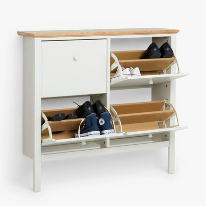 ANYDAY Wilton Shoe Storage Cabinet Linen