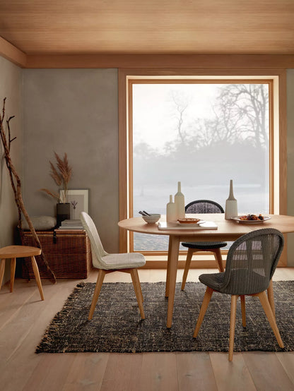 John Lewis Iona 4-6 Seater Extending Round Dining Table, Oak
