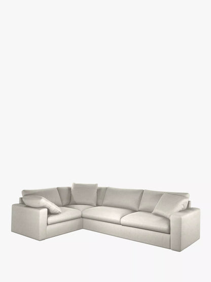 John Lewis Mellow LHF Corner Sofa Twisted Boucle Putty