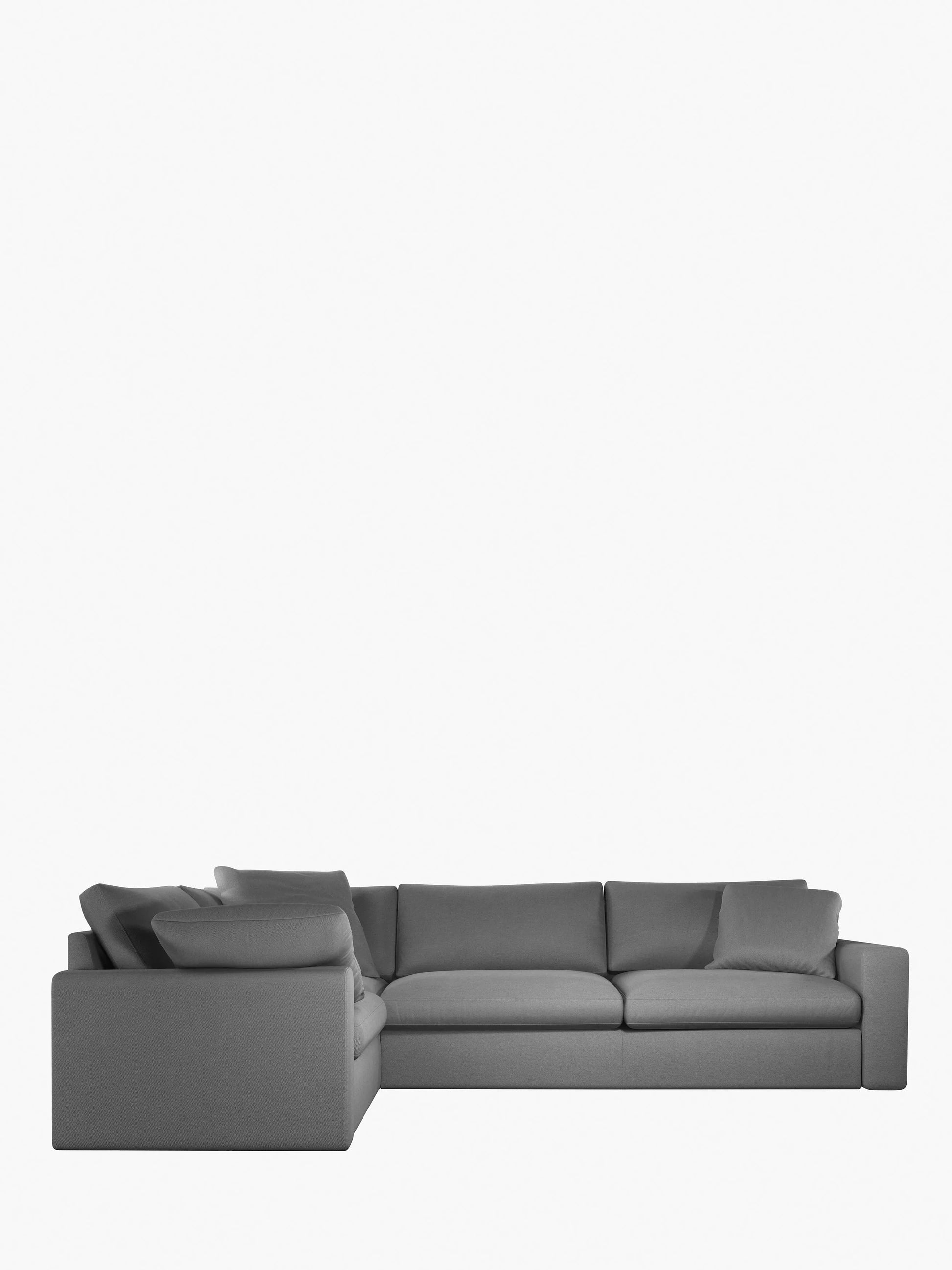 John Lewis Mellow LHF Corner Sofa Twisted Boucle Putty