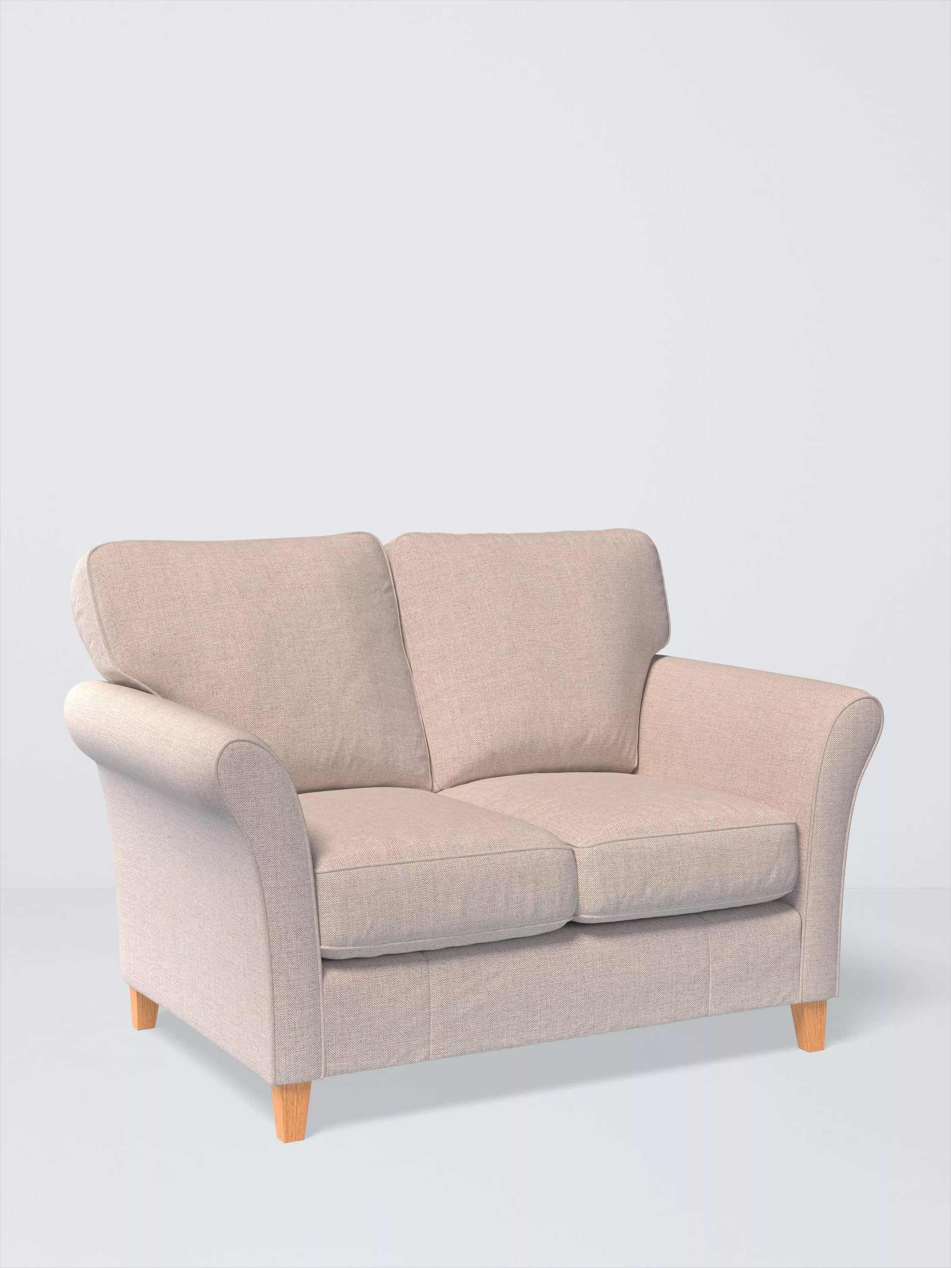 John Lewis Charlotte II Small 2 Seater Sofa Aquaclean Aston Natural
