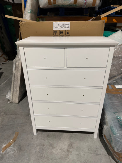 John Lewis Chest of Drawer Wilton 6 Drawer Chest White