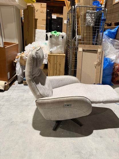 John Lewis Repose Zero Gravity Power Recliner Chair, Soft Weave Grey