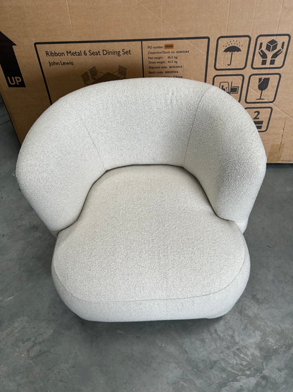 John Lewis Elephant Armchair, Natural Boucle