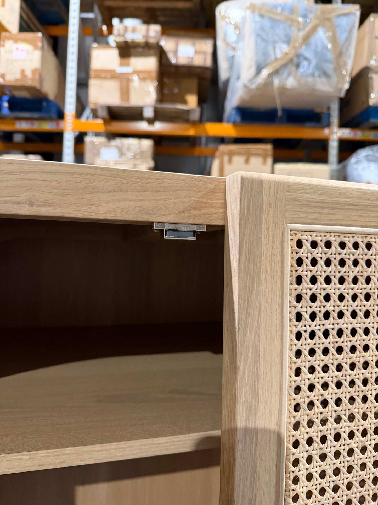 John Lewis Rattan Double Wardrobe, Oak