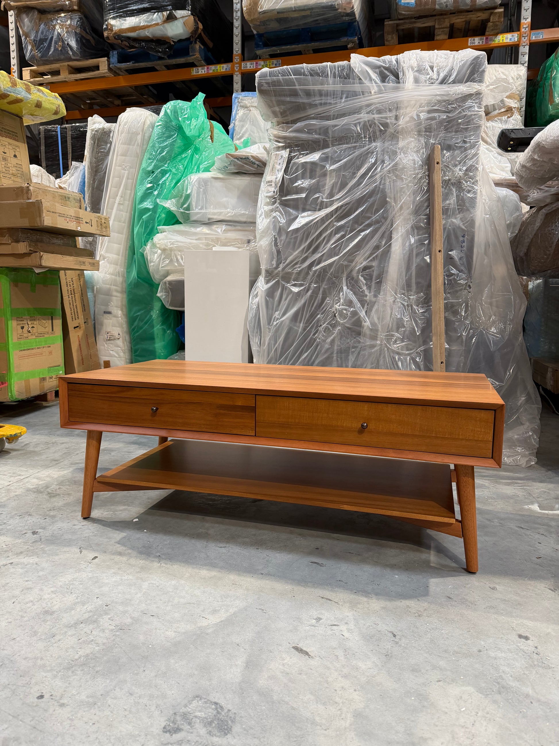 West Elm Mid-Century Wood Coffee Table, Acorn