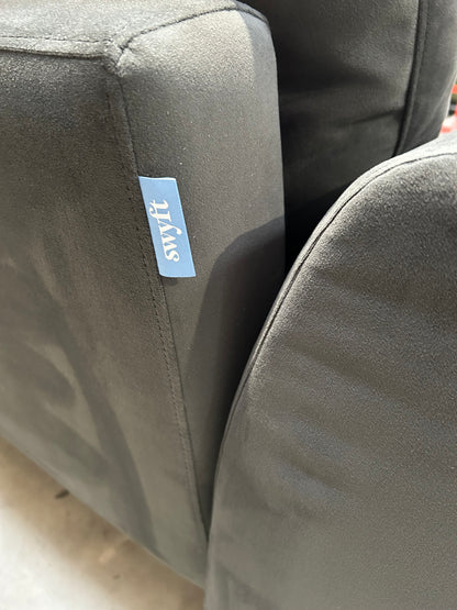 Swyft Model 05 Medium 2 Seater Sofa Charcoal Velvet