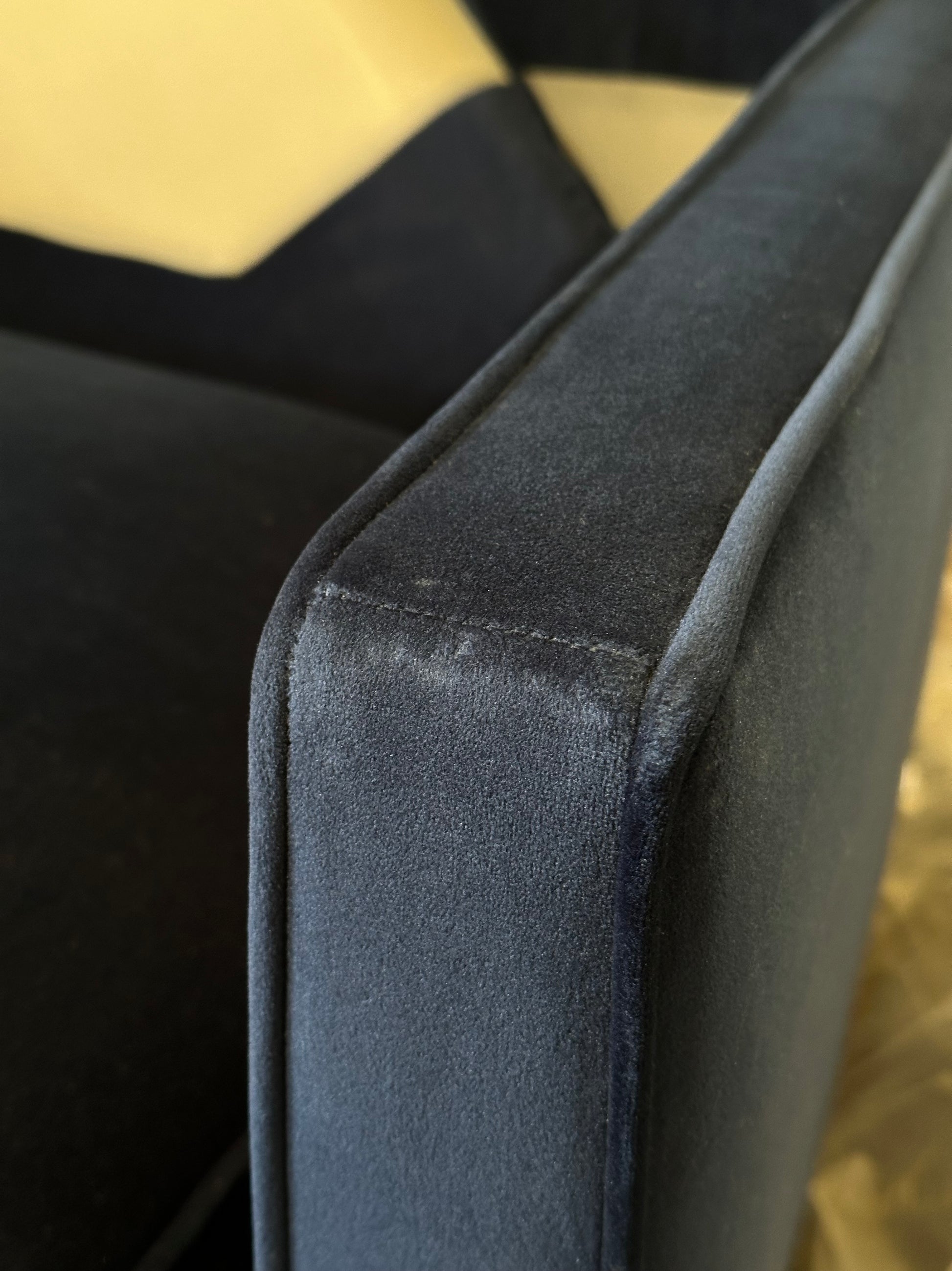 John Lewis Swoon Munich Large 3 Seater Sofa, Dark Leg, Ink Velvet