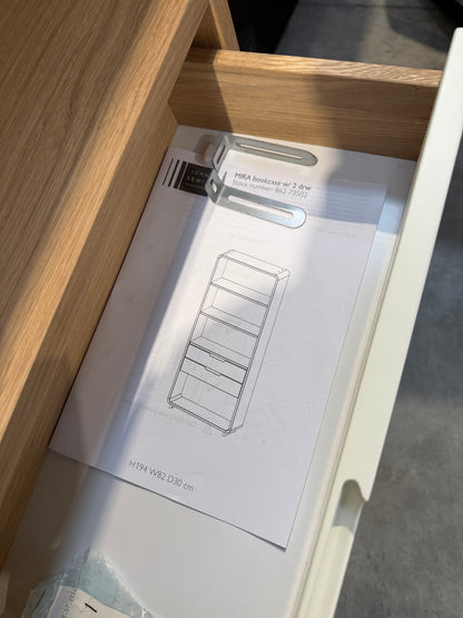 John Lewis Ebbe Gehl for John Lewis Mira Wide 2 Drawer Bookcase