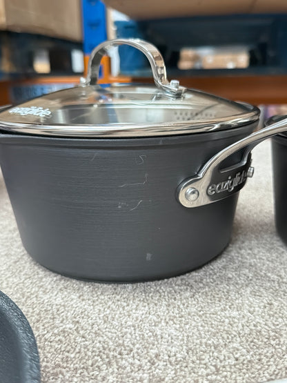 Eaziglide Neverstick3 Professional Aluminium Non-Stick Pan Set, 5 Piece