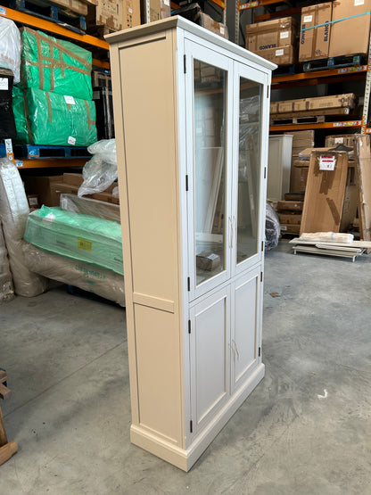 John Lewis Foxmoor Display Cabinet, FSC-Certified, Oak & Cream