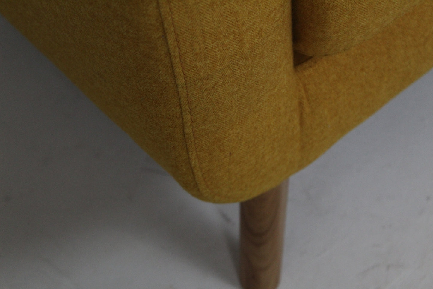 John Lewis Barbican Medium 2 Seater Sofa, Light Leg in Tweed Mustard