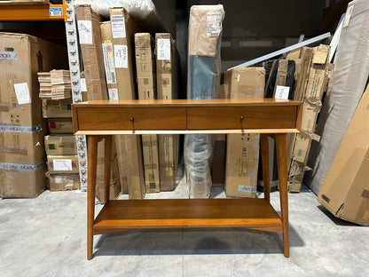 West Elm Mid-Century Wood Console Table, Acorn