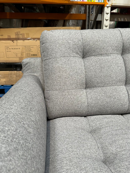 John Lewis Draper II Large 3 Seater Sofa Brushed Tweed Grey