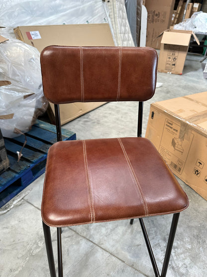 nkuku Ukari Counter Chair Chocolate Brown