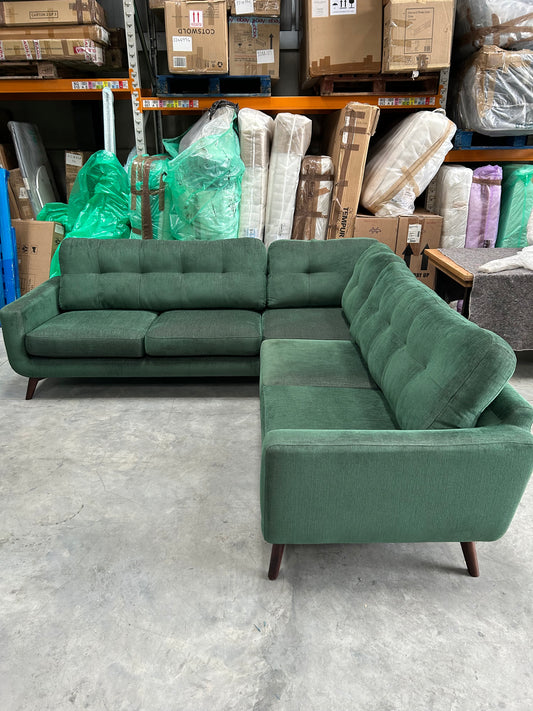 John Lewis Corner Sofa Camden 5+ Seater in Alpine Green