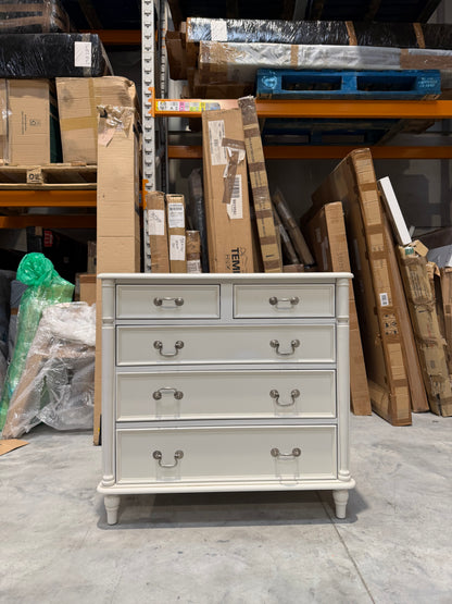 Laura Ashley Clifton 5 Drawer Chest Grey