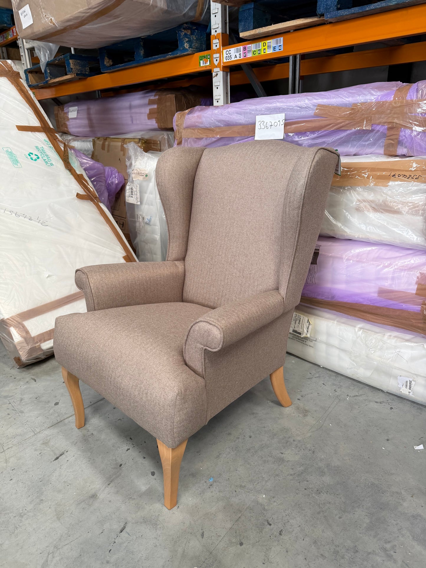 John Lewis Shaftesbury Armchair Brushed Tweed Mole
