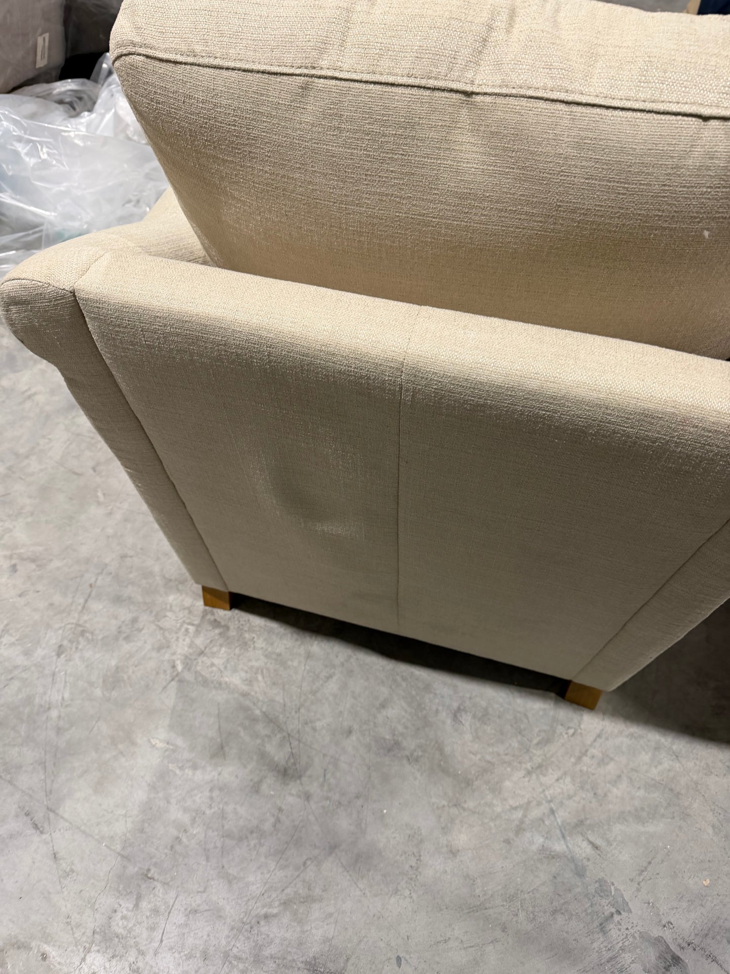 John Lewis Camber Armchair Chenille Weave Putty