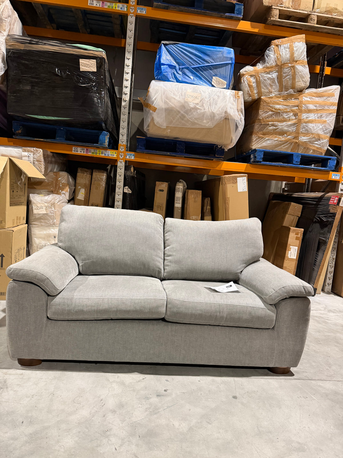 John Lewis Camden Medium 2 Seater Sofa Easy Clean Chenille Steel