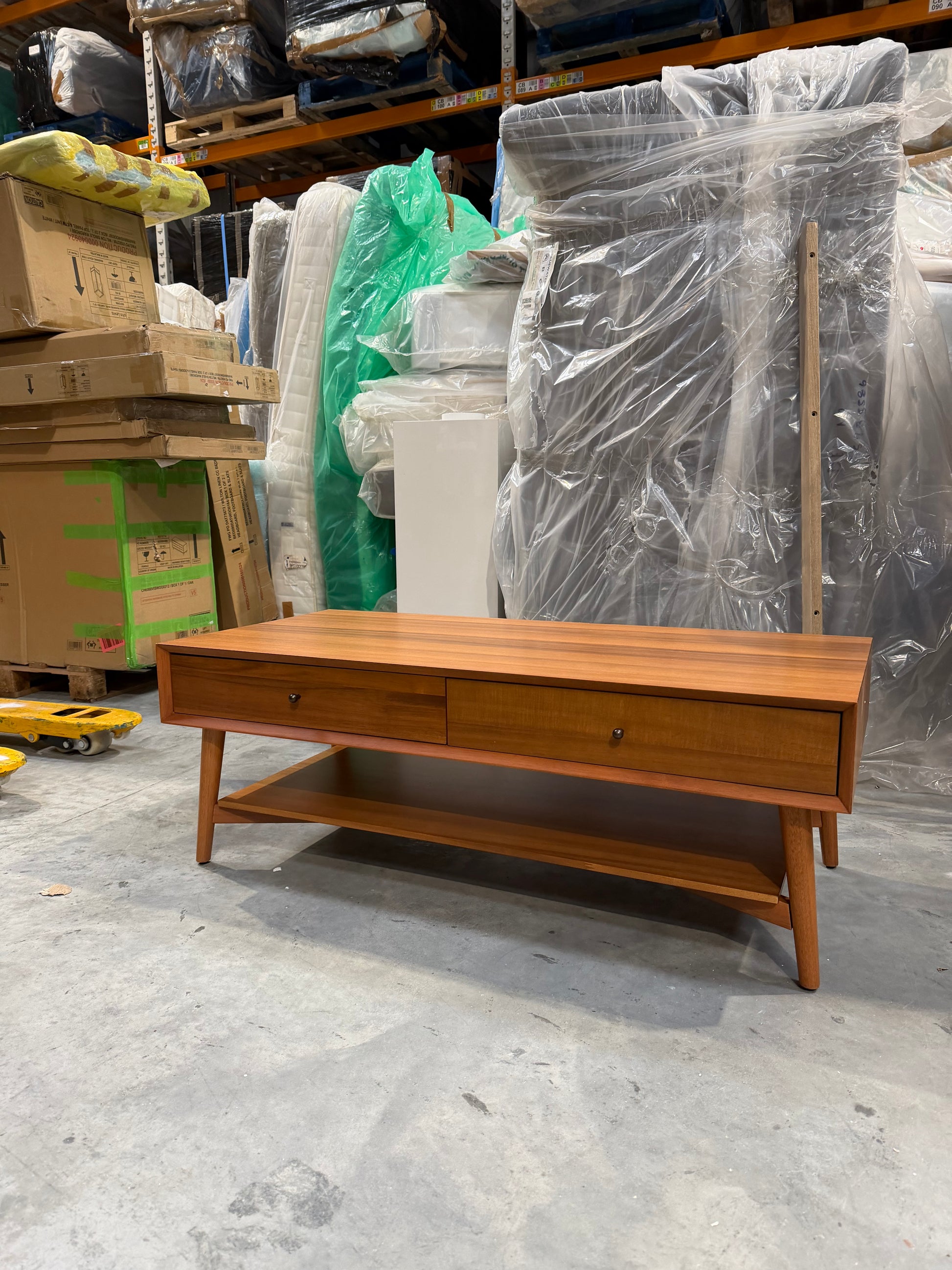 West Elm Mid-Century Wood Coffee Table, Acorn