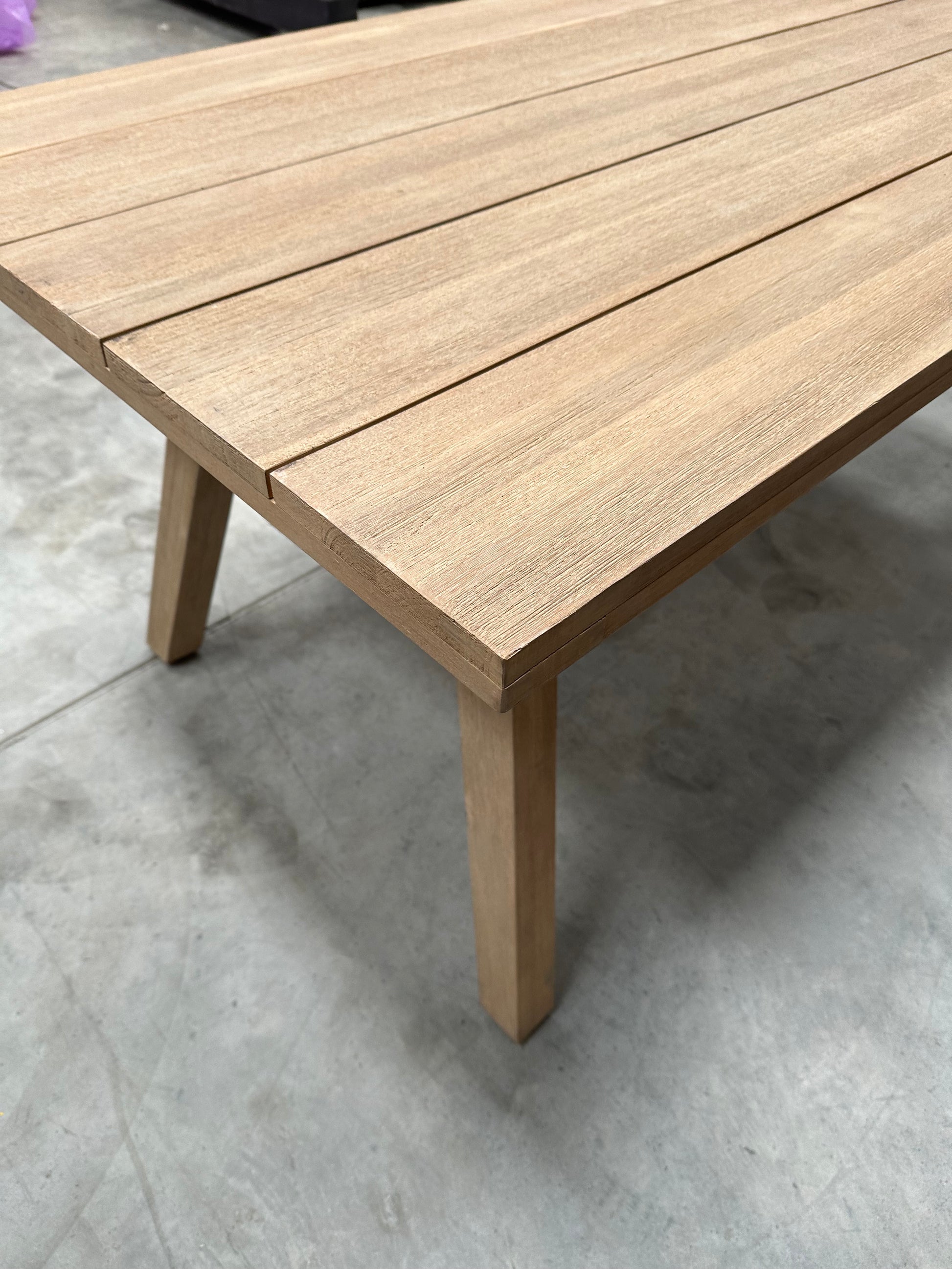 John Lewis Burford Rectangular Garden Dining Table, 190cm Natural