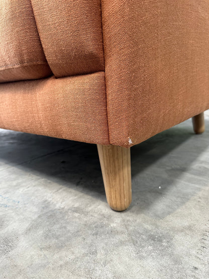 John Lewis Harbour Large 3 Seater Sofa in Relaxed Linen Blend Butterscotch