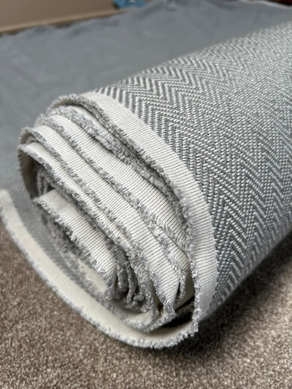 John Lewis Herringbone Furnishing Fabric, Slate