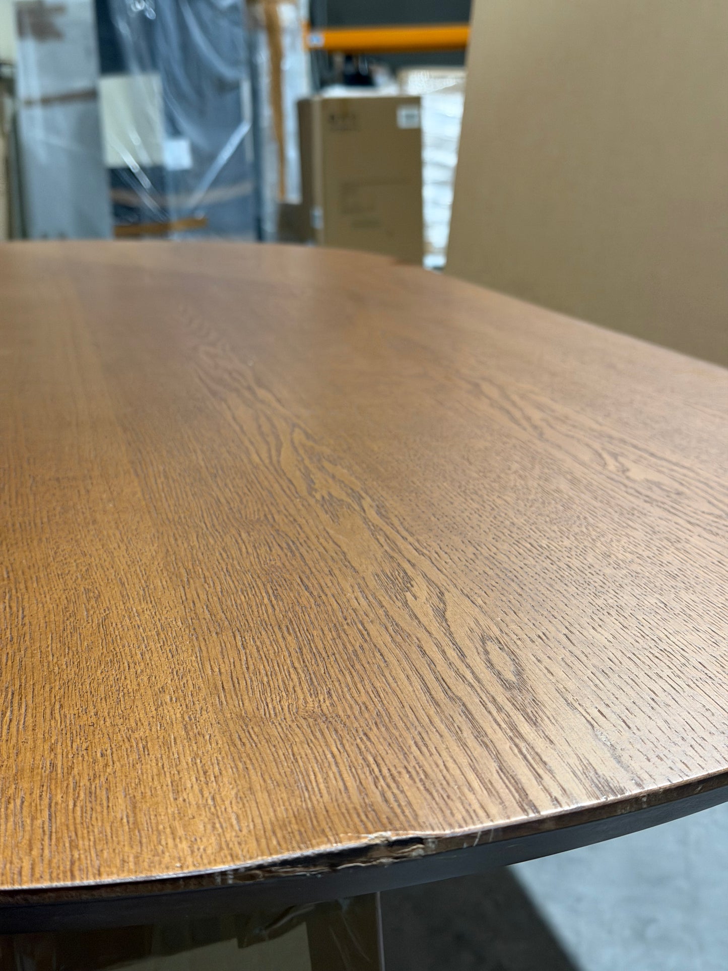 John Lewis Trestle 6 Seater Dining Table Dark Oak