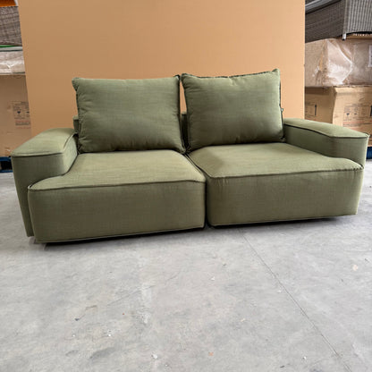 John Lewis Border Large 3 Seater Sofa, Dark Leg