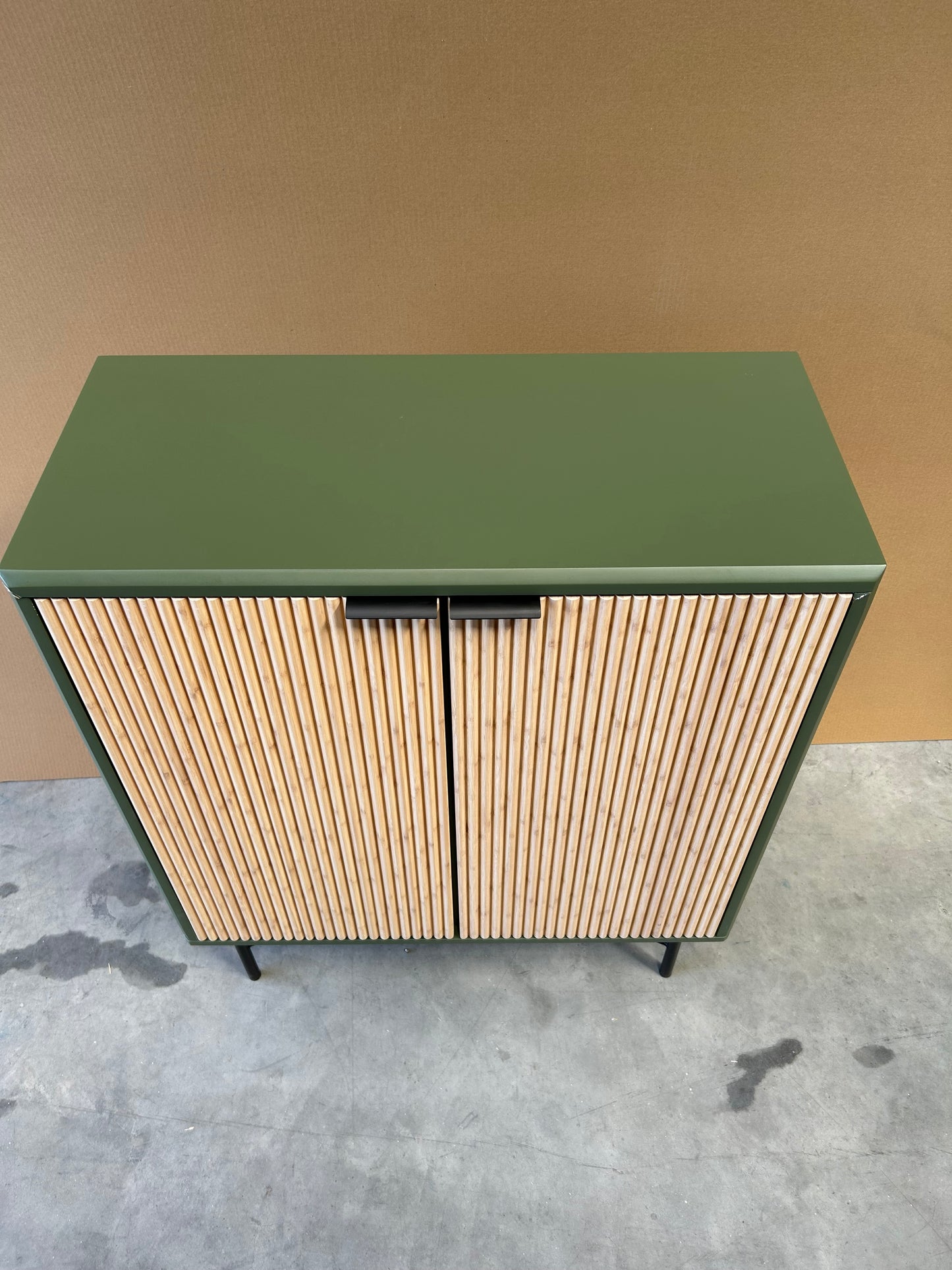 John Lewis Ridge 2 Door Cabinet  Avocado