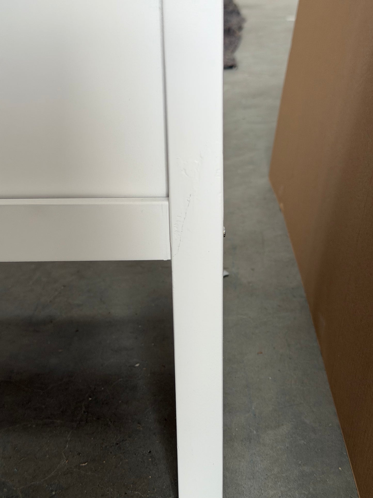 John Lewis Wilton 2 Drawer Bedside Cabinet White