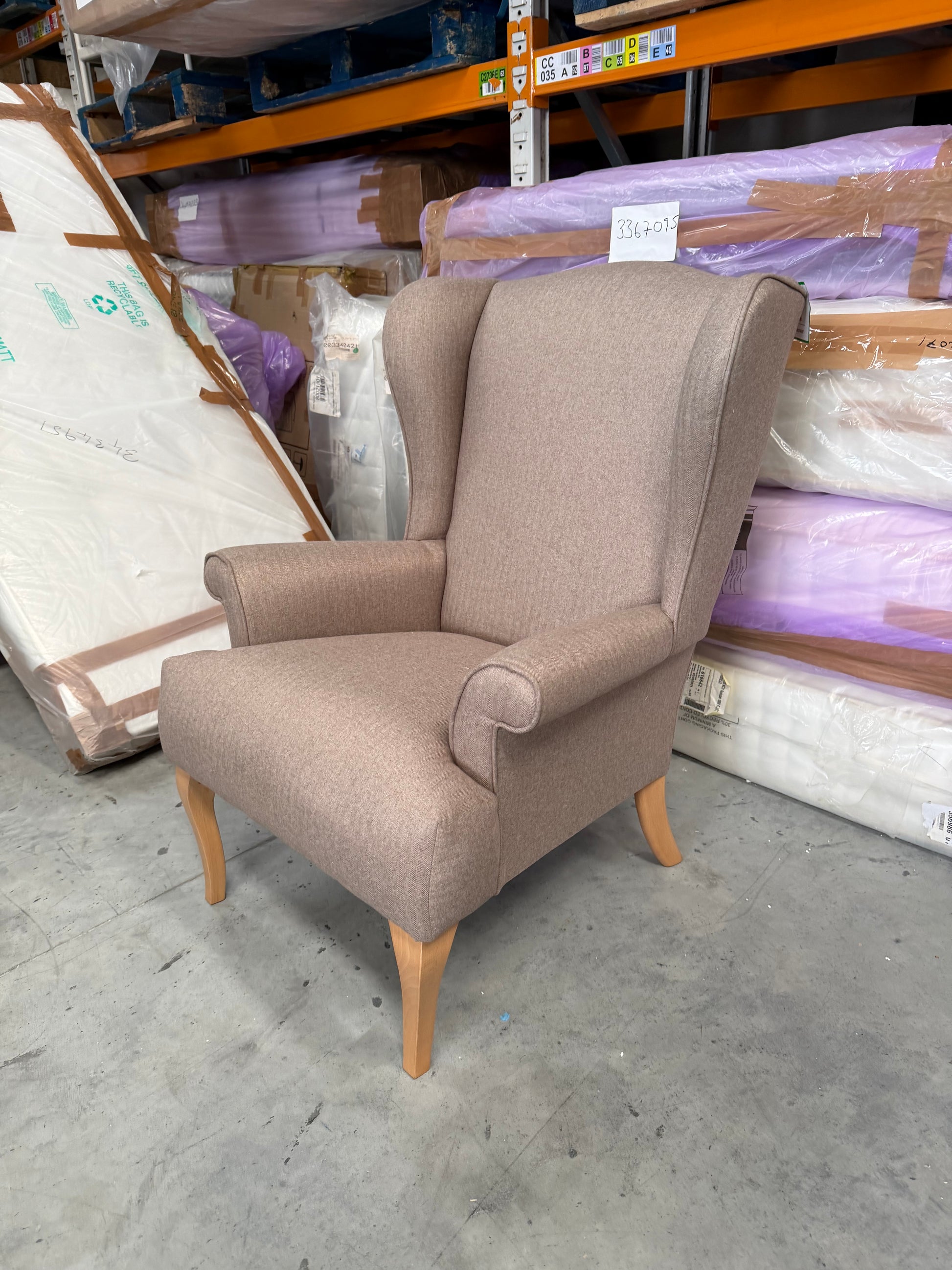 John Lewis Shaftesbury Armchair Brushed Tweed Mole