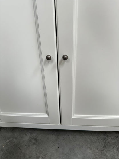 John Lewis Portsman Double Towel Cupboard, White