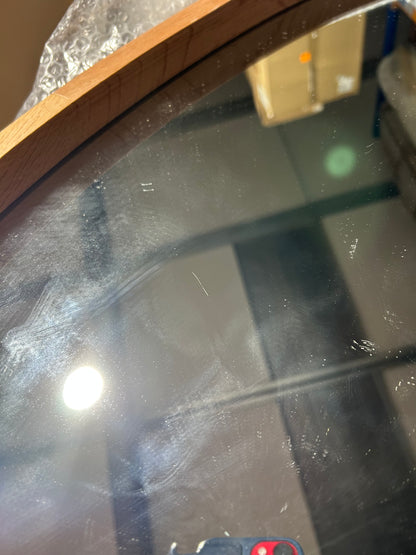 John Lewis Abstract Slim Frame Wall Mirror, 90 x 60cm, FSC-Certified (Oak Wood), Natural