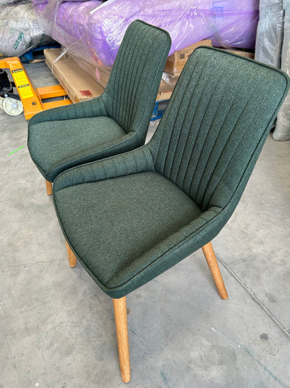 John Lewis Toronto Dining Side chairs, Set of 2, Moss